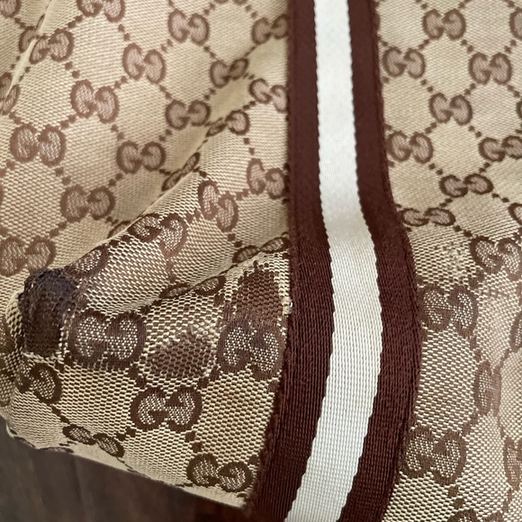 Used authentic Gucci Jolicoeur Tote Bag with CHARMs *HAS WEAR* FLAWS - Picture 8 of 15